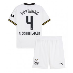 Borussia Dortmund Nico Schlotterbeck #4 Dětské Alternativní dres komplet 2024-25 Krátký Rukáv (+ trenýrky)